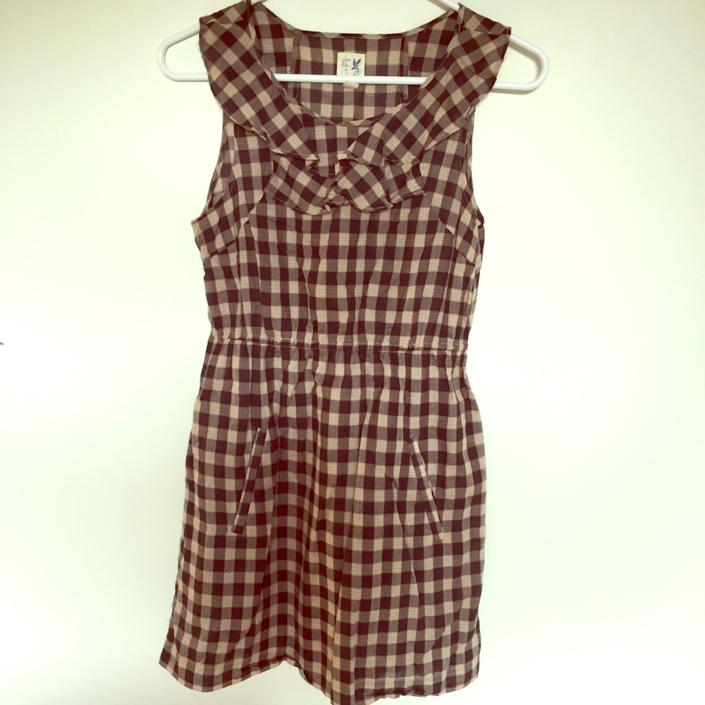 Anthropologie plaid dress